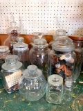 Group of Glass Jars with Lids