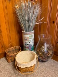 Group with Baskets, Oriental Style Umbrella Stand and More