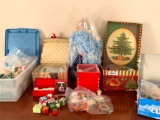 Lot of Christmas Items with Ornaments, Bags, Boxes and More Pictured!