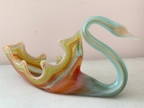 Swirl Glass Swan, 15