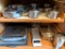 2 Shelves of Pots and Pans and Kitchen Items
