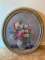 Hand Painted, M. Arnold, Round, Oil on Board, Still Life Painting