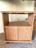 Small Fiber Board TV Stand with Two Doors