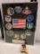 MIitary, Good Conduct Medal and Framed Apollo Patches