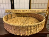 Decorative Basket and Country Style Sign with Saying