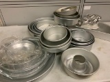 Group of Aluminum Cake Pans, Some Wilton in This Lot
