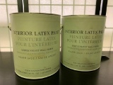 2 Gallons of Restoration Hardware Linoleum Paint, Silver Sage, Unused and Kept at Room Temperature