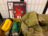 Duffle Bag, Flashlights and Spinning Targets in Box