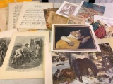 Group of Vintage Paper Goods, Cut Out Dolls, Music and More as Pictured