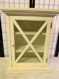 White, Wood Cabinet with Shelves
