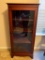 Antique, Shelving Unit with Glass Front Door
