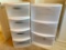 Two Sets of Steilite Plastic Drawers, 36