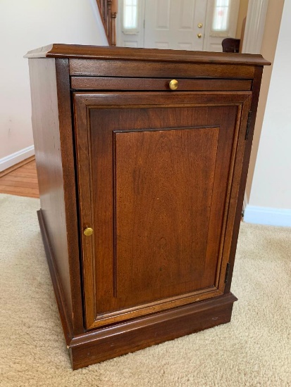 Wood End Table, Magazine Rack