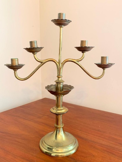 Brass Candle Stick, 14" Tall