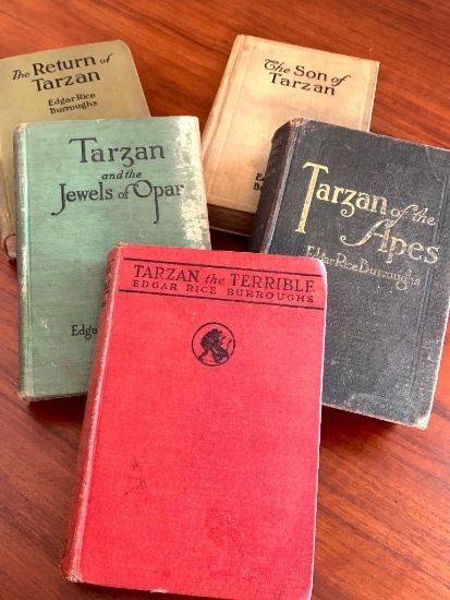 Group of Vintage Tarzan Books as Pictured