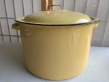 Large Granite Ware Pot with Lid