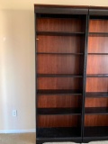 A Mix of Wood and Pressed Wood Book Shelves, The is the shelf on the left end only.