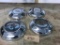 Set of Chevy Hub Caps, Unused, 10 3/4