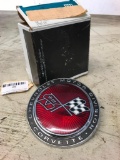 1973-74 Corvette Hood Emblem in Box, AS-IS