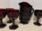 Avon Ruby Red Pitcher and Goblets
