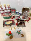 Group of Small Christmas Decorations and Ornaments