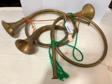 Set of 3 Brass Horns