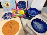 Decorative, 1970's Christmas Plates and Boxes