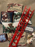 Group of Decorative Christmas, Throw Pillows and More!
