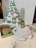 Vintage White Ceramic Christmas Tree