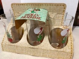 2 Sets of 6 Holly Hobbie Christmas Glasses