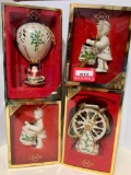 4 Lenox Christmas Ornaments