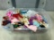 Tote of Contemporary Barbie Clothes and Dolls as Pictured