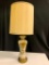 Off White and Gold Table Lamp