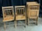 8 Vintage Wood Folding Chairs as Pictured