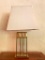 Brass and Glass Table Lamp