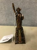 Vintage, Metal, Miniature Statue of Liberty, Souvenir Thermometer, 6