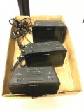 Three Sony Dream Machine Clock Radios, Tested Working!