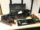 Miller Competition Inline Skates with Bell Helmet, Tool Box of Parts and Selection of Used Wheeels