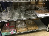Very Large Group of Clear Glass Items as Pictured and AS-IS!!