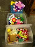 Three Totes of Toys as Pictured