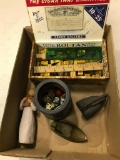 Small Lot with Rubber Stamp Set, Mini Sad Iron, Metal Shoe and More!