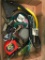 Group of Tape Measures and More Tools