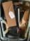 Tote of Dry Wall Sand Paper and Handle