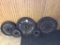 Group of Cast Iron Olympic, Weight Lifting Plates as Pictured