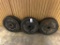 Group of Cast Iron Olympic, Weight Lifting Plates as Pictured