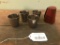 Stainless Steel Shot Glasses in Leather Pouch