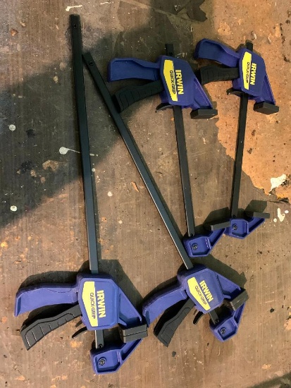 Two Pairs of Irwin Wood Clamps