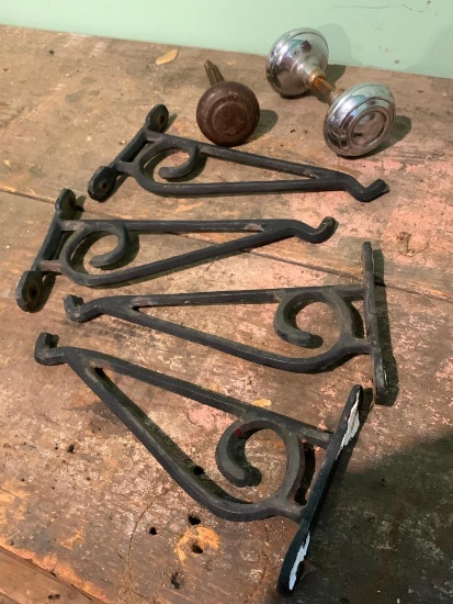 Vintage, Metal Hangers and Door Knobs as Pictured