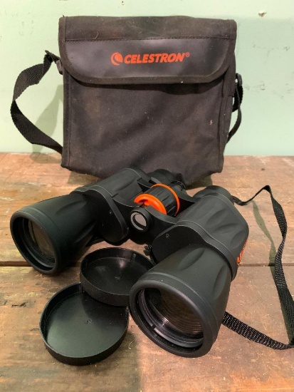 Set of Celestron Binoculars in Case