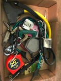 Group of Tape Measures and More Tools